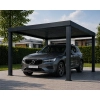 Carport wolnostojący antracyt RAL 7016 – aluminiowa wiata na samochód